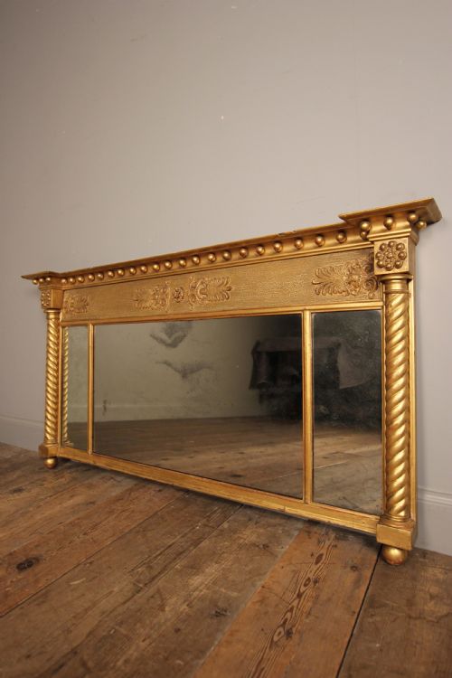 Regency Giltwood Overmantle Mirror
