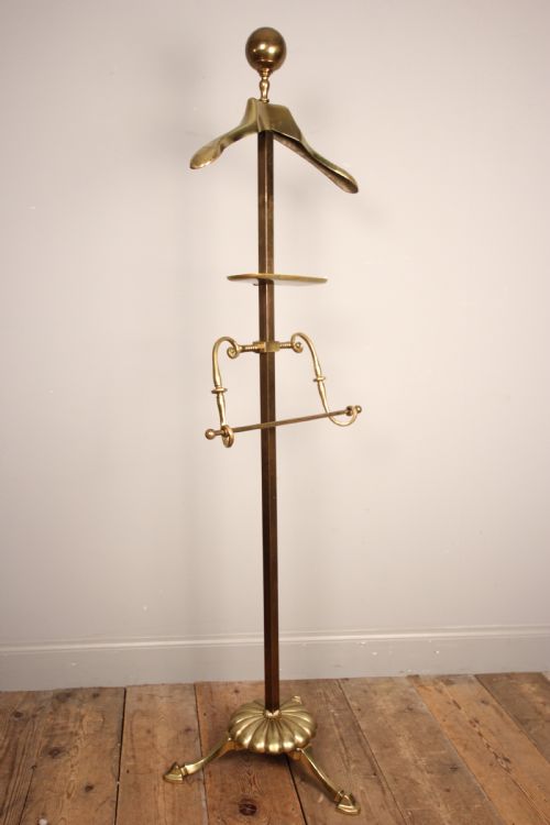 Art Deco Brass Valet Clothes Stand