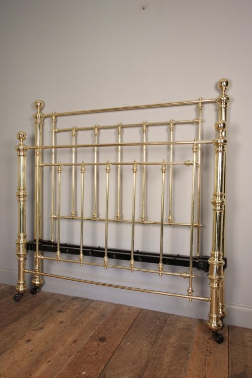 Victorian Brass Double Bed 4 Ft 6"