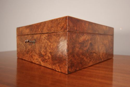 Superb 19th C. Pollard Oak Deed Box