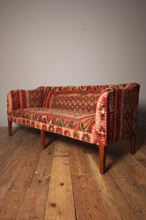 Stunning 19th C. Kilim Sofa