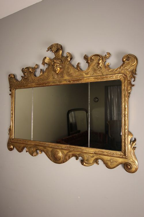 Beautiful George II Style Giltwood Mirror