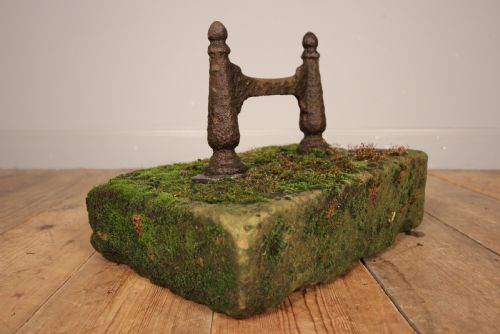 Characterful 19th C Yorkstone Boot Scrape