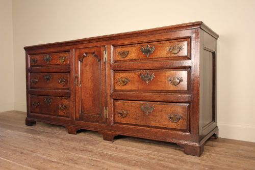18th C Lancashire Oak Dresser Base