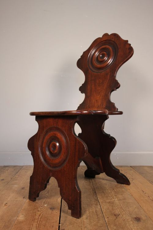 Stunning 18th C Padauk Scabello Chair