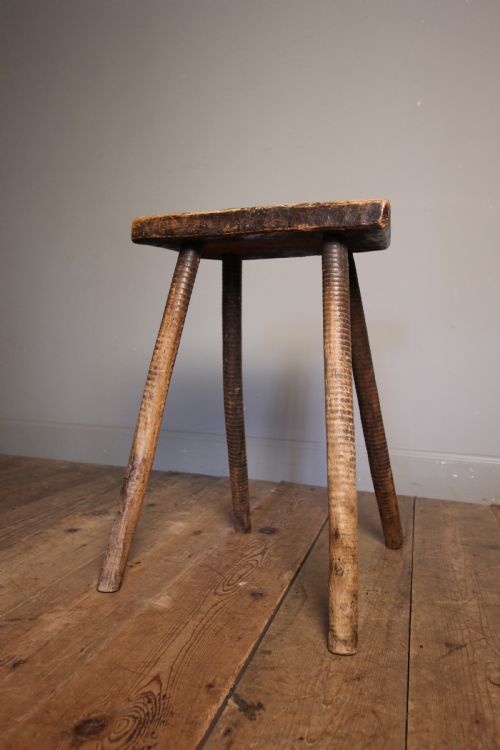Primitive Elm & Ash Cutlers Stool