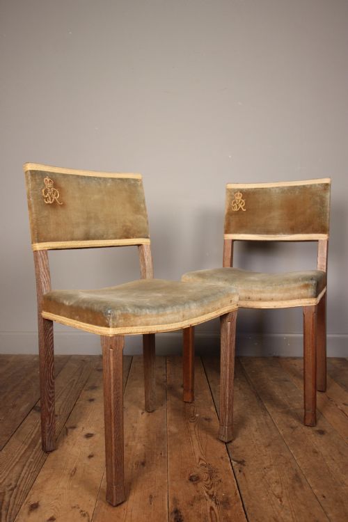 Fabulous Pair of George VI Coronation Chairs