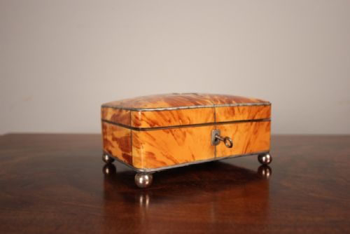 19th C Tortoiseshell Jewellery Box