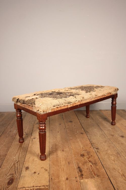 George IV Mahogany Long Stool in the Gillows Manner