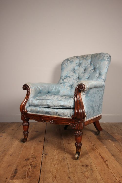 Stunning Gillows Rosewood Bergere Chair