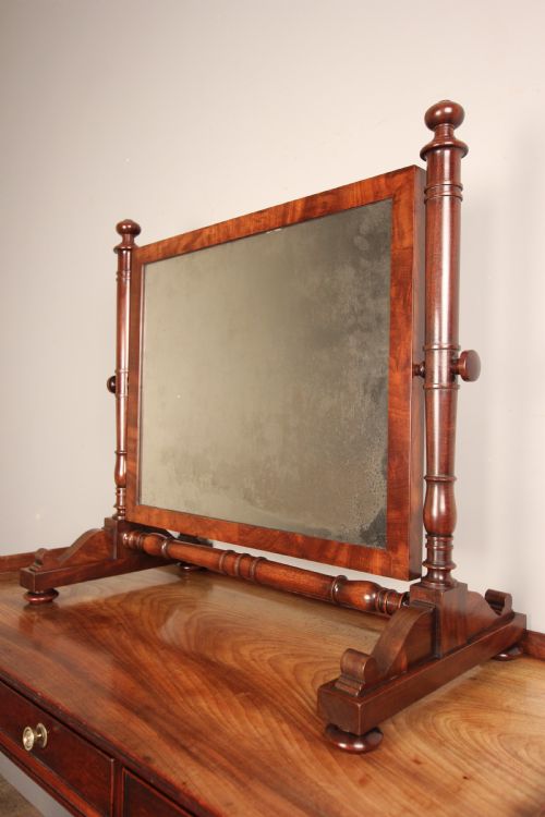 George III Mahogany Dressing Table Mirror