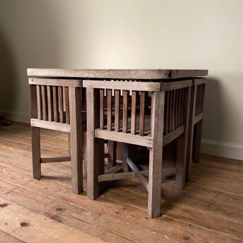 Heals Plus 4 Teak Garden Table and Chairs
