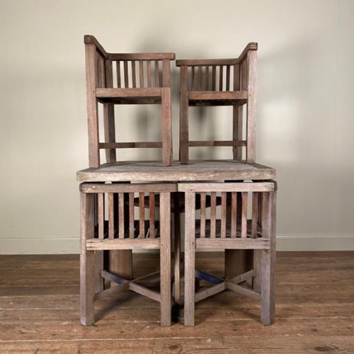 fig 1. Heals Plus 4 Teak Garden Table and Chairs