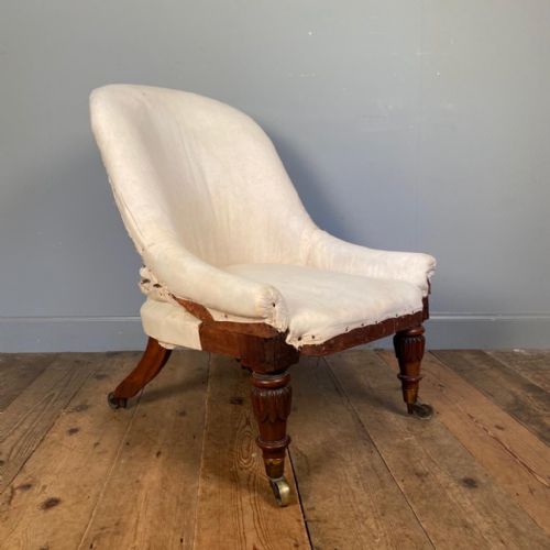 fig 1. Miles and Edwards Rosewood Slipper Chair