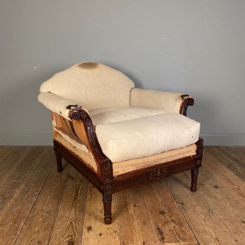 Large 19th C Mahogany Armchair
