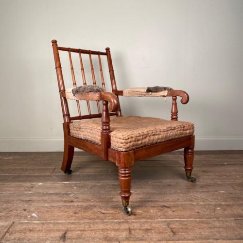 Gillows Mahogany Open Armchair