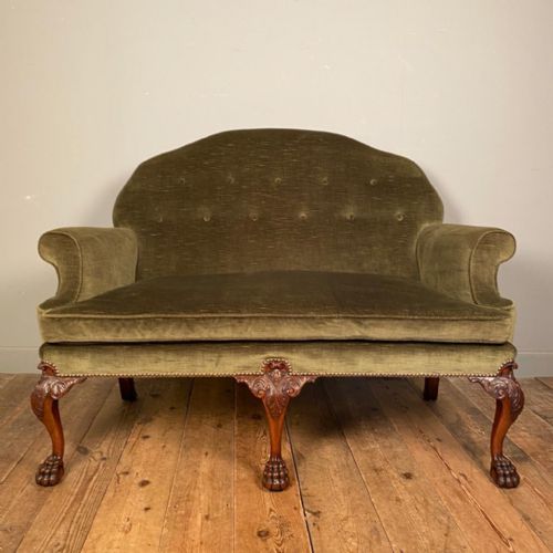 George II Style Small Walnut Sofa