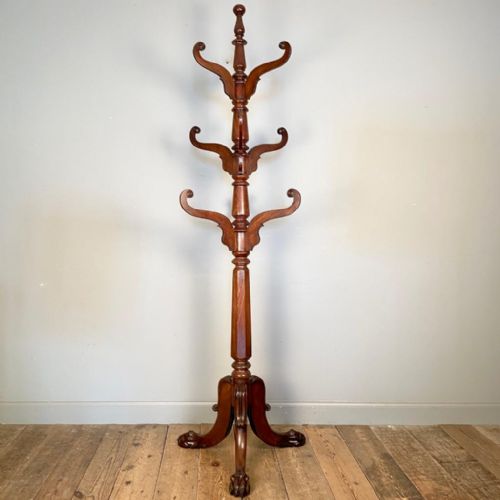 Regency Mahogany Coat & Hat Stand