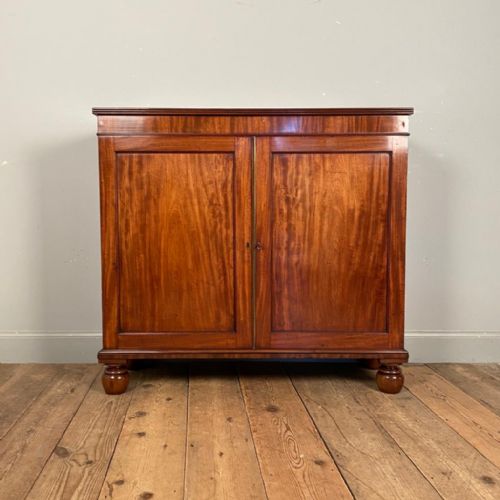 George III Mahogany Dwarf Side Cabinet - In the Manner of Gillows
