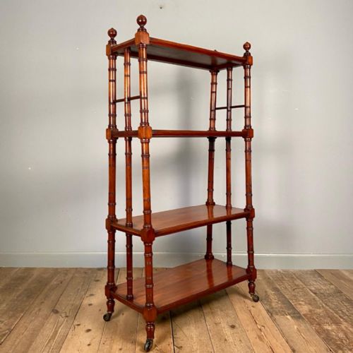 Large Country House Walnut Whatnot