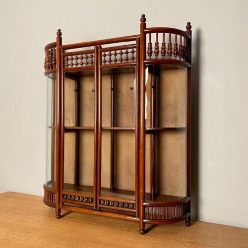 Liberty & Co Walnut Glazed Wall Cabinet