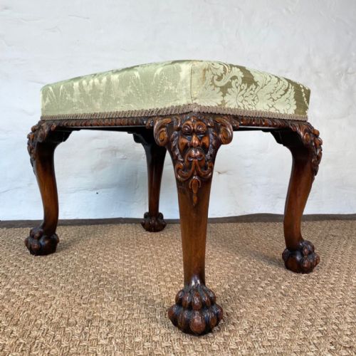 George II Style Walnut Stool
