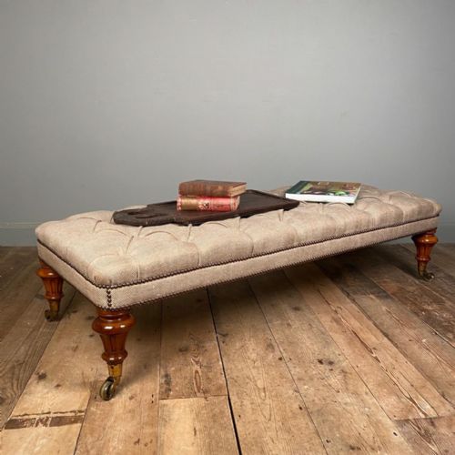 19th C Walnut Centre Stool