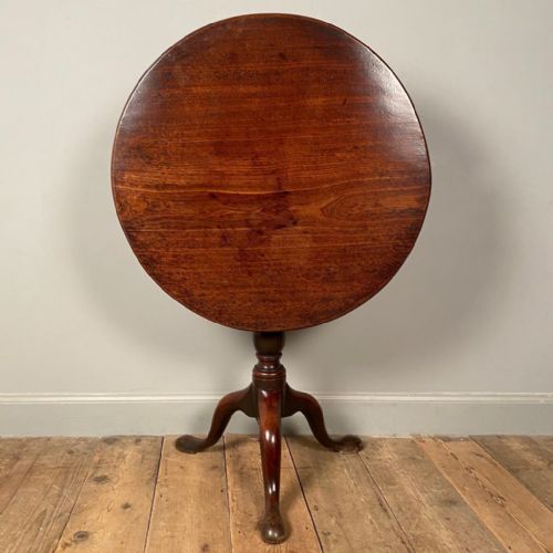 18th Century Mahogany Bird Cage Tripod Table