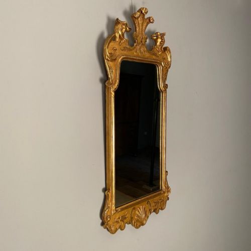 fig 1. George II Giltwood Style Wall Mirror