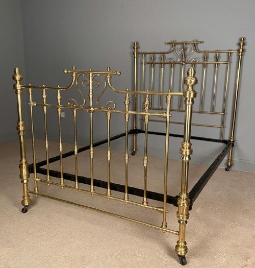fig 1. Classic 19th Century Double Brass Bed