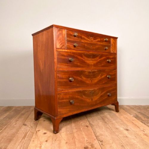 Small Georgian Mahogany Secretaire Chest of Drawers