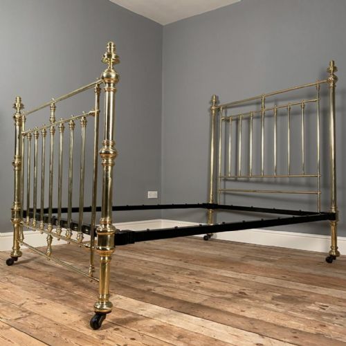 fig 1. Classic Brass Double Bed by Hoskins & Sewell for Maple & Co.