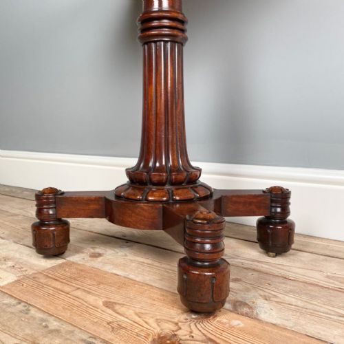fig 1. Little William IV Mahogany Occasional Card Table by Wilkinson, London