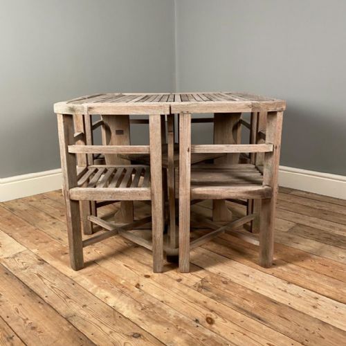 Heals Plus 4 Teak Garden Table and Chairs