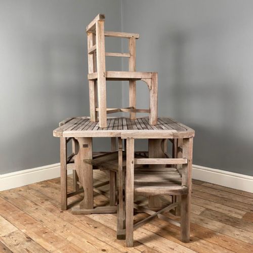 fig 1. Heals Plus 4 Teak Garden Table and Chairs