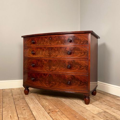 fig 1. Regency Gillows Mahogany Chest of Drawers