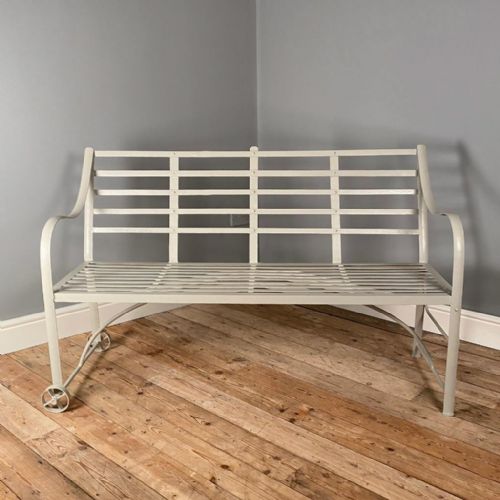 19th Century Wrought Iron Strap Work Bench