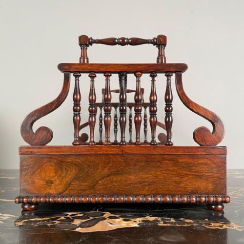 fig 1. Regency Rosewood Book Carrier attributed Gillows