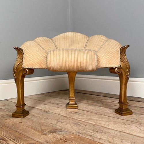 Edwardian Giltwood Cello Stool