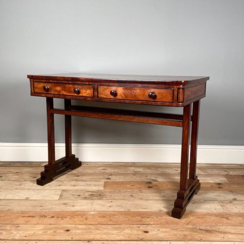Regency Mahogany Library Table
