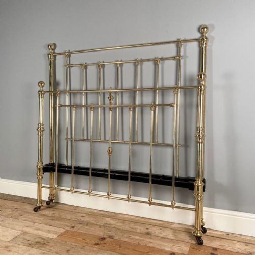fig 1. 19th C Hoskins & Sewell Brass Double Bed