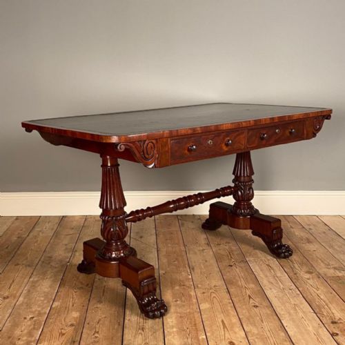George IV Mahogany Library Writing Table