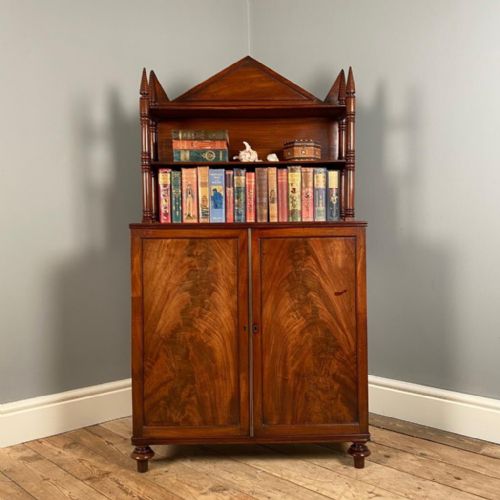 19th C Diminutive Bookcase Cabinet