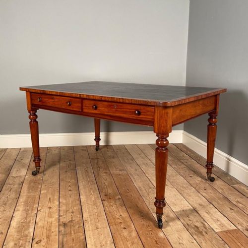 19th C Mahogany Library Writing Table