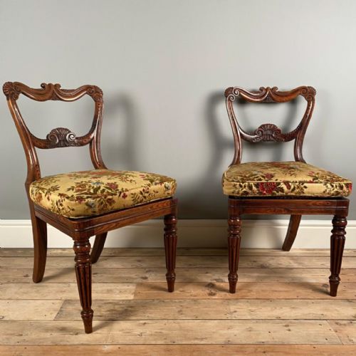 Superb Pair of George IV Rosewood Side Chairs