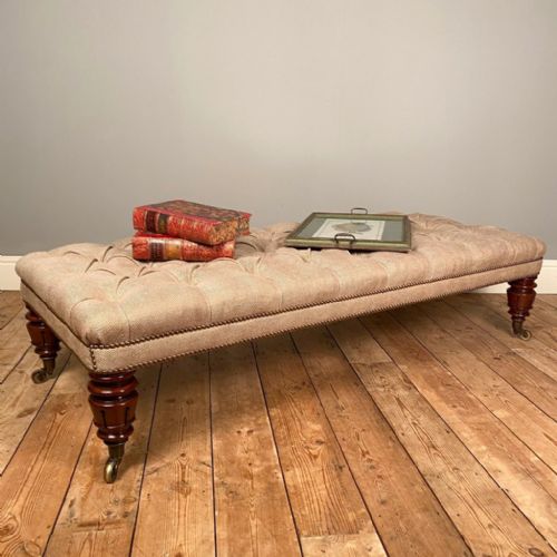 19th C Mahogany Ottoman Stool