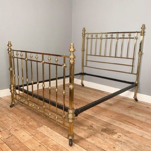 King Size Hoskins and Sewell Lacquered Brass Bed