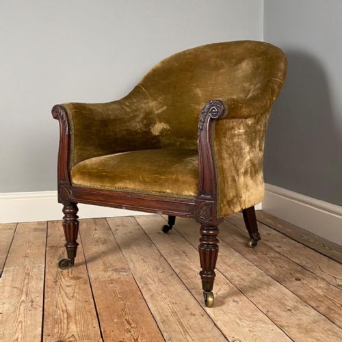 fig 1. Gillows George IV Rosewood Bergere Chair