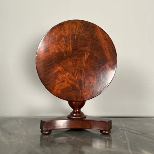 Miniature Apprentice 19th C Tilt Top Table