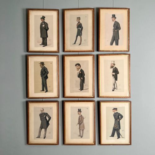 Set of Original 19th C Vanity Fair Prints